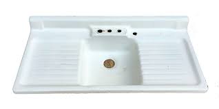 antique cast iron enameled kitchen sink
