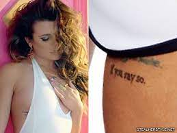 Lea michele got the tattoo of 'number 5' in the memory of her late boyfriend, cory monteith, who died on july 13, 2013, due to the overdose of the toxic combination of heroin and alcohol. Lea Michele S 16 Tattoos Meanings Steal Her Style