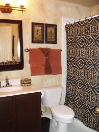 Guest Bath Featuring African Tribal Art African Home Decor African Inspired Decor African Interior Design