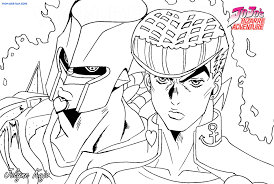 Want to discover art related to jojo_anime? Jojo S Bizarre Adventure Coloring Pages Wonder Day Coloring Pages For Children And Adults