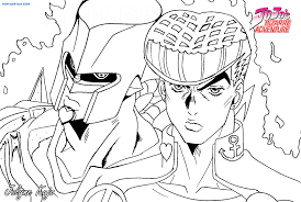 By doing this activity kids learn to select paints and colors and many ways of coloring. Jojo S Bizarre Adventure Coloring Pages Wonder Day Coloring Pages For Children And Adults