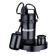 Acquaer 1 3 Hp Submersible Plastic Base Sump Pump Sup033 2 Sump Pump Sump Submersible Sump Pump