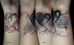 Name Cover Up W Broken Heart And Roses Tattoo Cover Up Tattoos Tattoos For Women Tattoos