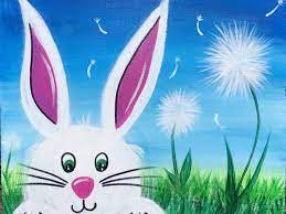 How to make an easy easter bunny painting: How To Paint An Easter Bunny Step By Step Painting With Tracie Kiernan