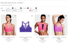 View our women's bra, lingerie & nightwear size charts at asos. Site Comparison Victoria S Secret Vs Nike Women The Battle Of The Sports Bras Econsultancy