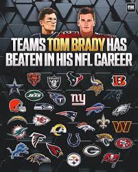 Tom Brady is one of four QBs in NFL history to defeat all 32 teams 🤯