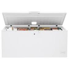 Ge 21 7 Cu Ft Chest Freezer In White Fcm22dlww The Home Depot Chest Freezer Temperature Alarm Energy Efficient Refrigerator
