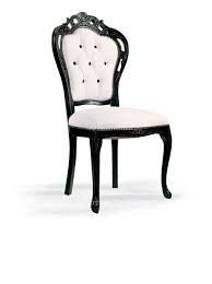 Diva Collection Black And White Leather Baroque Dinning Chair With Button Back Upholstery Hand C White Leather Dining Chairs Dining Chairs White Dining Chairs