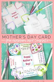 May 07, 2018 · this lovely happy mother's day card is so easy to make, and so magical with a huge bouquet of flowers popping out when the card opens up! A Free Exploding Printable Mothers Day Card For Kids The Kitchen Table Classroom