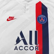 Clique para abrir a visualização expandida. Camisa Paris Saint Germain Third 19 20 S NÂº Jogador Nike Masculina Branco Vermelho Netshoes