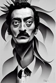 On this date, May 11th in 1904, Salvador Dali was born. Here is my drawing  of the image used