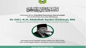 Innalillahi Wainna Ilaihirojiun Pimpinan Pondok Modern Gontor Wafat Ini Profil Kh Abdullah Syukri Tribun Pontianak