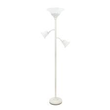 Maybe you would like to learn more about one of these? 3 Light Floor Lamp With Scalloped Glass Shade White Elegant Designs Target