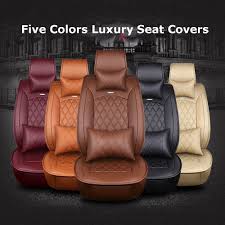 Maybe you would like to learn more about one of these? Car Truck Parts Brown Luxury 5 Seat Car Leather Seat Covers For Hyundai Elantra Ix35 Kia Optima Motors