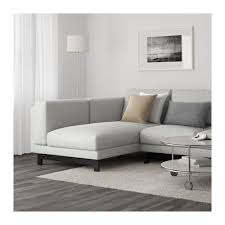 Nockeby Tallmyra White Black With Chaise Longue Left 3 Seat Sofa Width 277 Cm Height 82 Cm Ikea Nockeby Sofa Ikea Nockeby Sofa Sofa