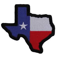 Black And White Texas Flag Texas Map Texas Flag Black Border Patch