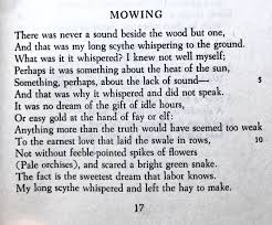 Robert Frost Mowing Robert Frost Poems Robert Frost Poems