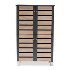 Baxton Studio Harding Wood Shoe Storage Cabinet In Dark Brown Espresso 28862 5306 Hd The Home Depot In 2020 Shoe Storage Cabinet Wood Shoe Storage Wooden Shoe Storage