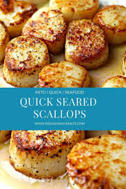Ready in under 30 minutes with perfectly seared scallops and delicious carbonara pasta. Seared Scallops Scallop Recipes Scallop Recipes Healthy Recipes