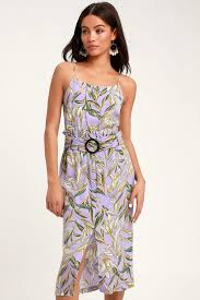 J O A Raya Lavender Floral Print Belted Midi Dress Mod And Retro Clothing Belted Midi Dress Cute Floral Dresses Cocktail Dress Style