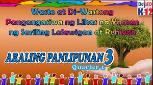Contextual translation of di maunlad na bansa into english. Wasto At Di Wastong Pangangasiwa Ng Likas Na Yaman With Activities Ap3 Aralin 13 1 Q1