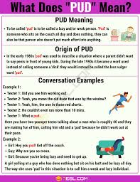 Pud Meaning What Does Pud Mean With Useful Text Conversations 7 E S L Slang Words Text Conversations Meant To Be