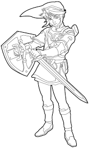 Legeng of zelda coloring pages link found a pokeball. Free Printable Zelda Coloring Pages For Kids