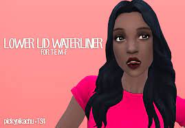 • link back, i'd love to see you work ~ •credit me, please. I Was Really Inspired By Some Waterliners I Saw On Skellington S Resource List For Ts2 And I Figure Ts4 Maxis Match Ts4 Skin Overlay Sims 4 Maxis Match Makeup