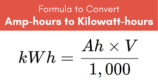 Amp Hours Ah To Kilowatt Hours Kwh Conversion Calculator Math Methods High School Math Classroom Conversion Calculator