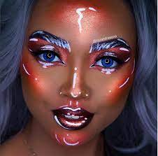 12 Insane Highlighter Makeup Trends You Probably Don T Have The Guts To Try Highlighter Makeup Comic Makeup Comic Book Costume Makeup