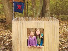 Install the slide to the kids fort. How To Build A Fort This Old House