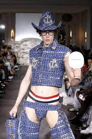 Bums out for the boys! The high fashion jockstrap rears onto the runway |  Dazed