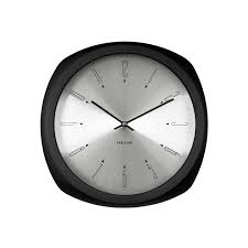 Horloge Aesthetic Noir L 30 5 X H 30 5 Cm Horloge Noir Et La Pile