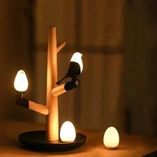 voroza love birds motion sensor lamp lamp table lamp base table lamp