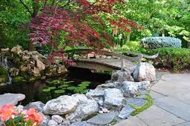 Three Dogs In A Garden Sneak Preview Ponds Big And Small To Inspire You Small Water Features Pond Japanese Garden Zen