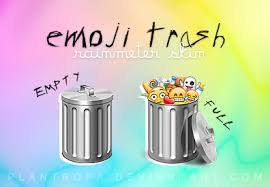 Emoji Trash Rainmeter Skin By Plantropa On Deviantart A wastebasket, as used to discard trash in an office. emoji trash rainmeter skin by
