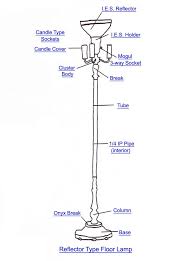 Reflector Type Floor Lamp Part Index Antique Floor Lamps Vintage Floor Lamp Lamp Parts