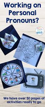 Pronouns Speech Therapy Activities Receptive Language Speech Therapy Resources