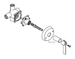 Easily install new handles to restore or refresh a faucet's look. Kohler Bathroom Bath Tub Shower Faucet Niedecken Guillens Com