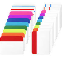 Amazon.com : 600 Pieces Tabs 2 Inch Sticky Index Tabs, Colored Page Markers  Repositionable Divider Tabs for Notebooks, Binders, File Folders, Books ...