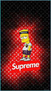 Louis vuitton x supreme collaboration combines luxury with street cred. Bart Simpson In Red Wallpapers Wallpaper Cave Bart Simpson Louis Vuitton Wallpaper Neat