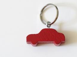 Reserve Pour Expo Porte Cles Voiture Rouge En Bois Etsy Personalized Items Keychain Wooden