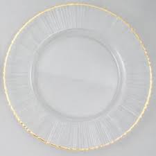 Glass Charger Plates Wholesale Charger Plates Glass With Ray Design Gold Rim Glass Charger Plates Gold Charger Plates Wedding Charger Plates