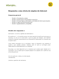 Modelos Carta Oferta De Empleo Pdf Plan De Estudios Ensenando Y Aprendiendo