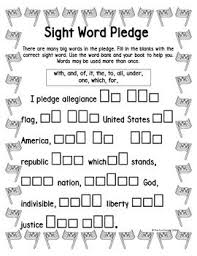 Pledge Of Allegiance Reading Activities Kindergarten 1st 2nd Kindergarten Social Studies Reading Activities Pledge Of Allegiance