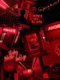 Aesthetic Red Aesthetic Grunge Neon Aesthetic Red And Black Wallpaper