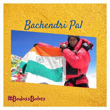 Ist, a day before her 30th birthday and six days before the 31st anniversary of the first ascent to mt everest, bachendri pal created history. Badassbabes Episode 2 Bachendri Pal Episode Details Listen Online And Share Segments Backtracks