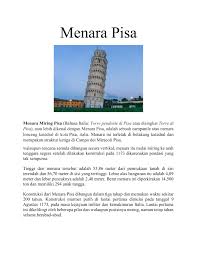 Maybe you would like to learn more about one of these? Sejarah Dan Fakta Unik Menara Pisa Pages 1 5 Flip Pdf Download Fliphtml5