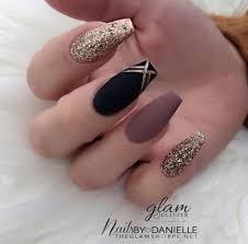 Black And Gold Pattern Nails 51 Ideas For Nails Black And Gold Brown Gorgeous Nails Trendy Nails Nail Designs