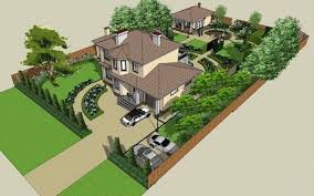 проект участка 10 соток с домом баней и гаражом Backyardlandscapedesignlayout House Landscape Backyard Landscaping Designs Landscape Plans